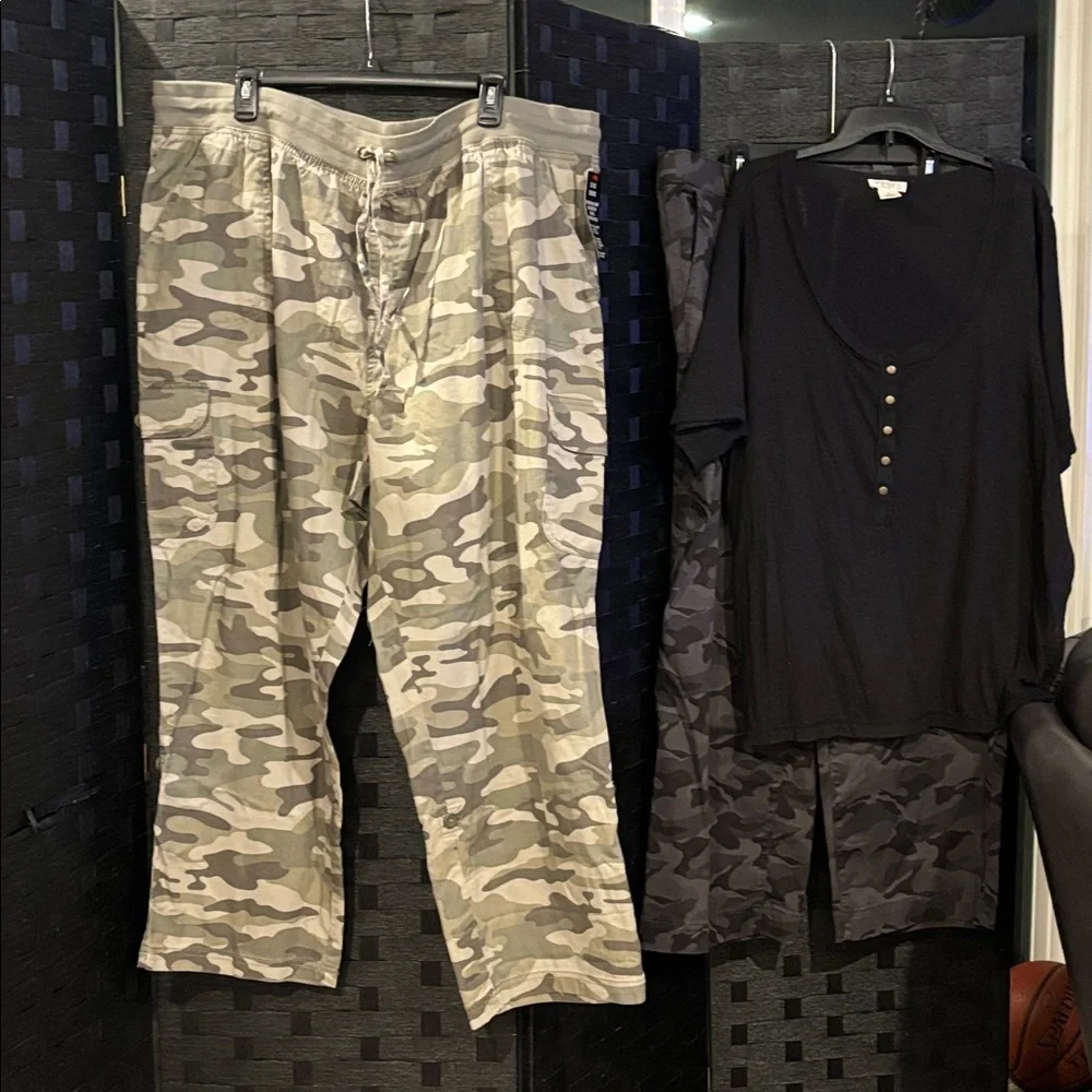 Woman Within Camouflage Pants - Picture 3 of 4